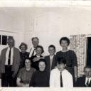 James, Annie, Angus, Ina, Alastair and Agnes Murray, Dollag and Rhoda Macdonald and others at 8 Calbost